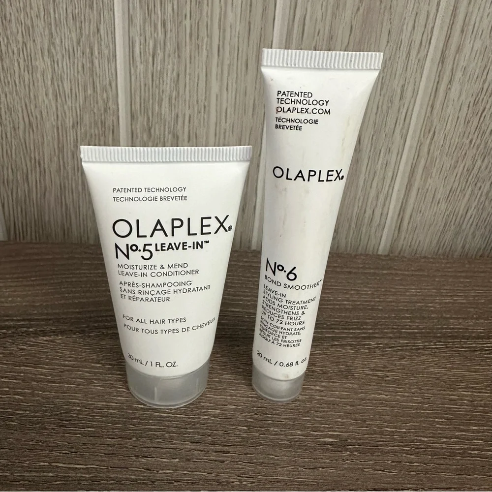 Olaplex Travel Set No. 5 Leave In Conditioner 1 oz No. 6 Bond Smoother 0.68 oz